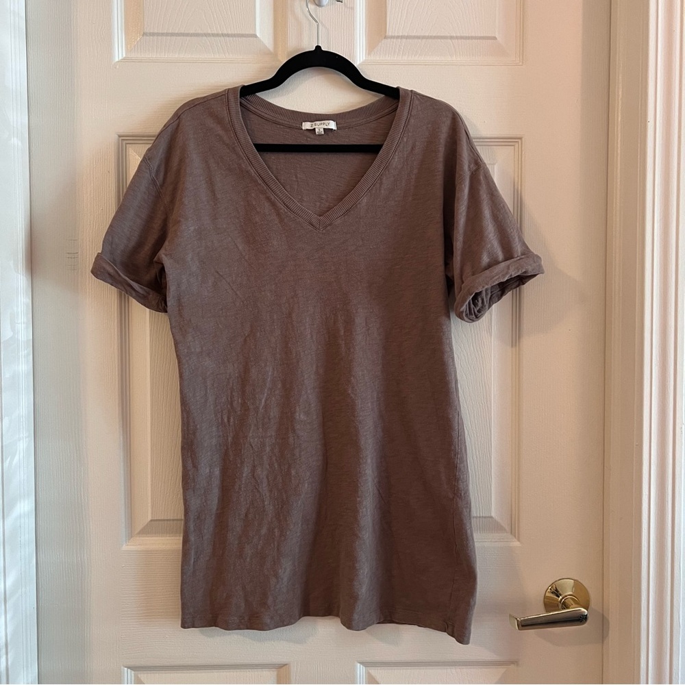 Z Supply Brown Mini T-Shirt Dress